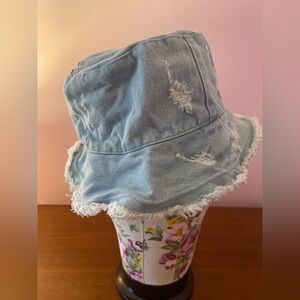 Distressed Denim Bucket Hat
